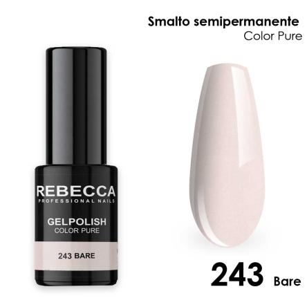 Rebecca gel polish soak off color pure 5 ml  smalto semipermanente n.243