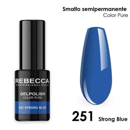 Rebecca gel polish soak off color pure 5 ml  smalto semipermanente n.251