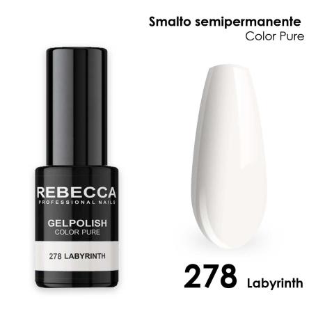 Rebecca gel polish soak off color pure 5 ml  smalto semipermanente n.278