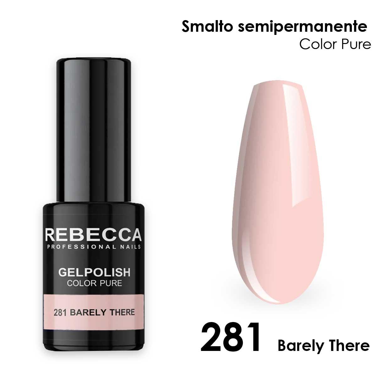 Rebecca gel polish soak off color pure 5 ml  smalto semipermanente n.281