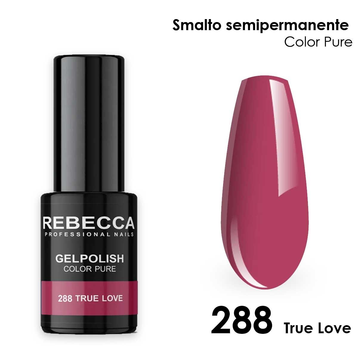 Rebecca gel polish soak off color pure 5 ml  smalto semipermanente n.288