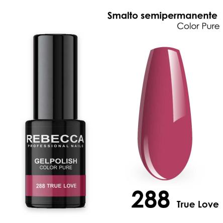 Rebecca gel polish soak off color pure 5 ml  smalto semipermanente n.288