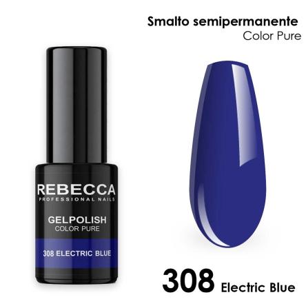 Rebecca gel polish soak off color pure 5 ml  smalto semipermanente n.308