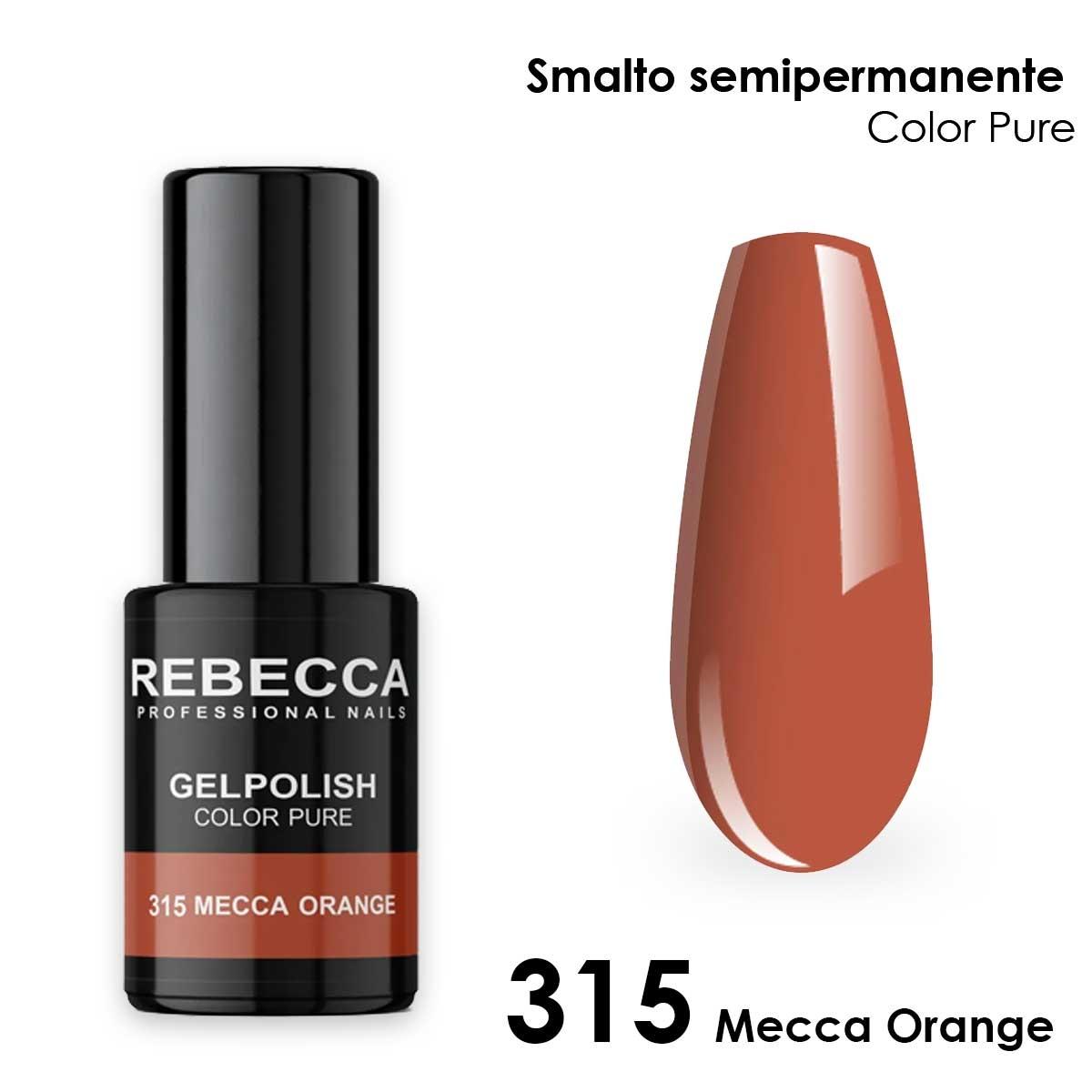 Rebecca gel polish soak off color pure 5 ml  smalto semipermanente n.315
