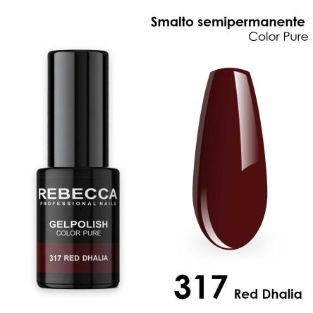 Rebecca gel polish soak off color pure 5 ml  smalto semipermanente n.317
