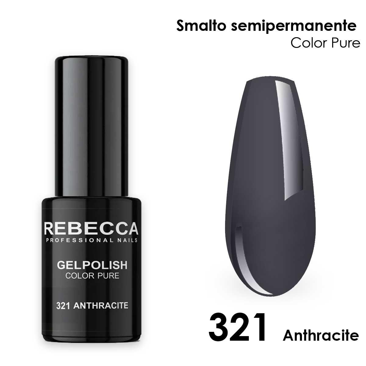 Rebecca gel polish soak off color pure 5 ml  smalto semipermanente n.321