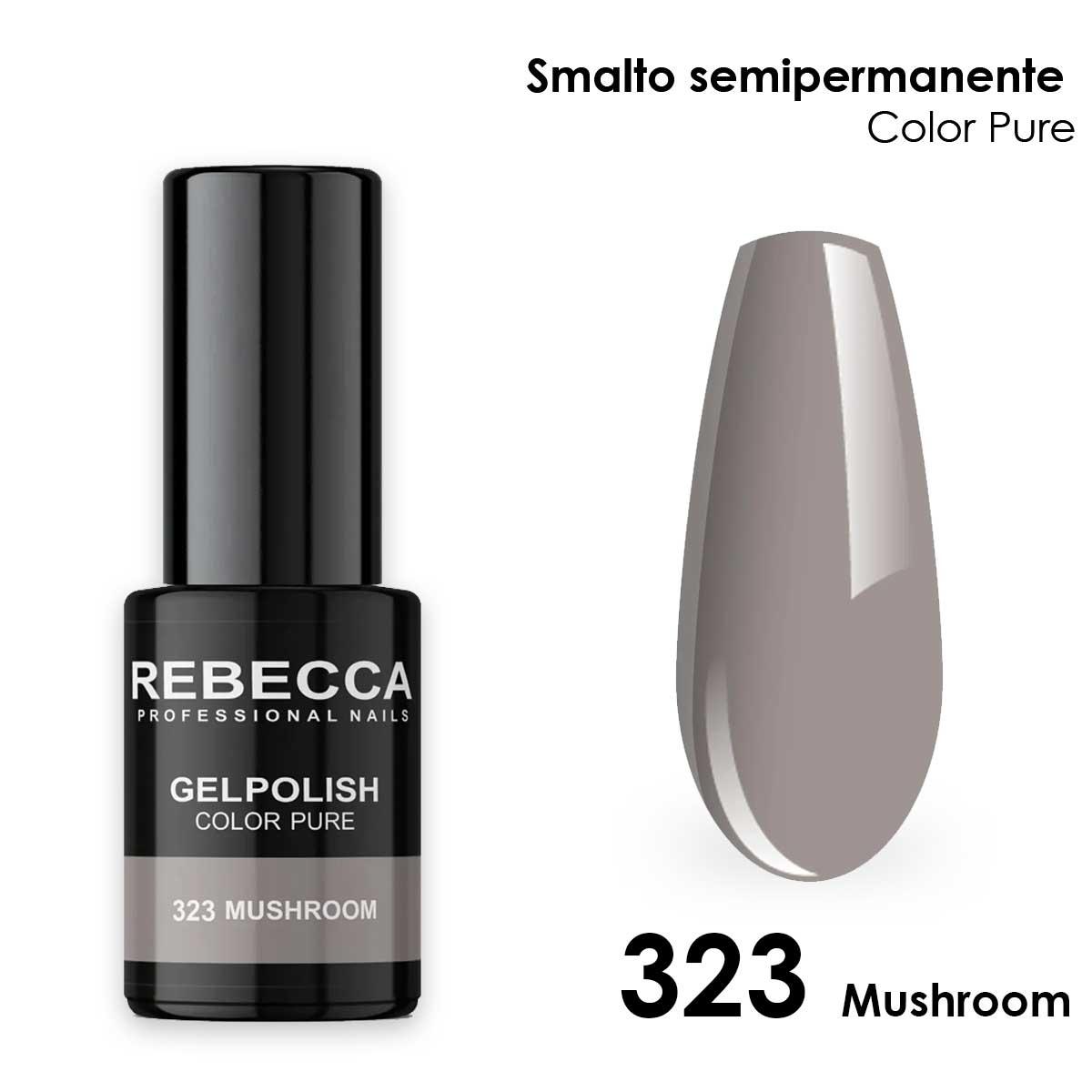 Rebecca gel polish soak off color pure 5 ml  smalto semipermanente n.323