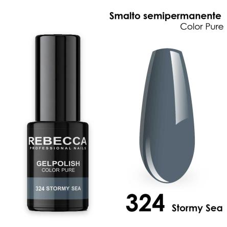 Rebecca gel polish soak off color pure 5 ml  smalto semipermanente n.324