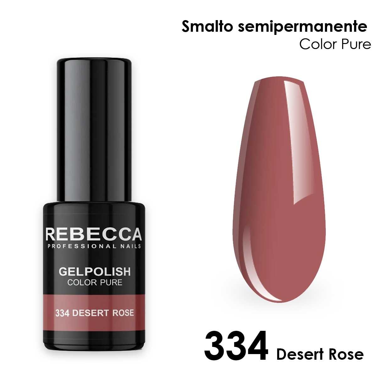 Rebecca gel polish soak off color pure 5 ml  smalto semipermanente n.334