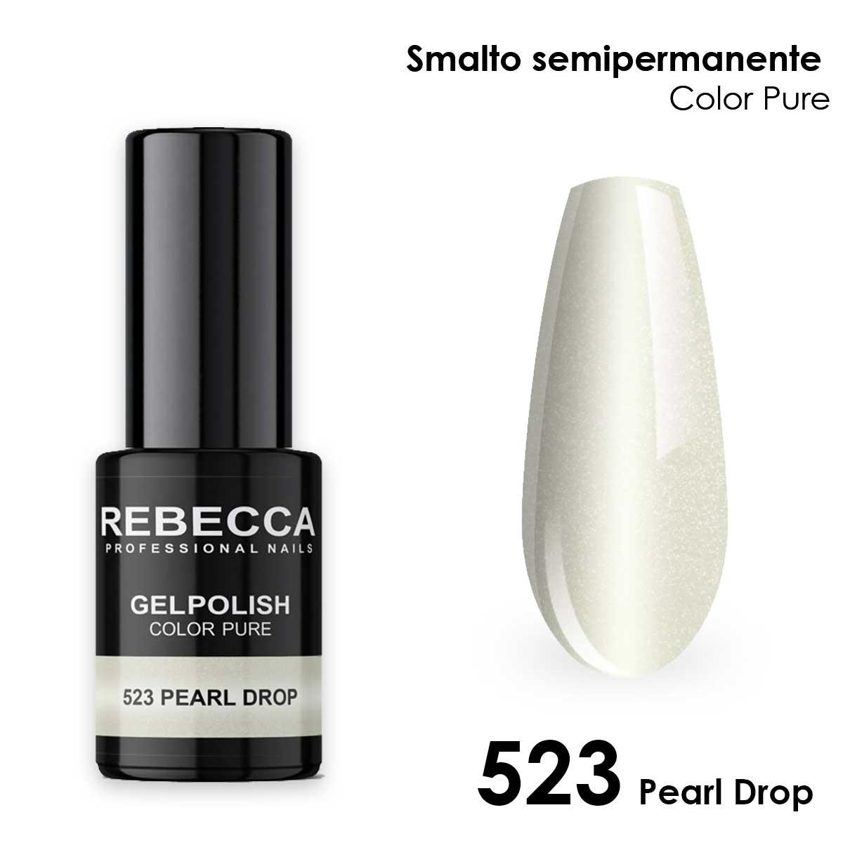 Rebecca gel polish soak off color pure 5 ml  smalto semipermanente n.523