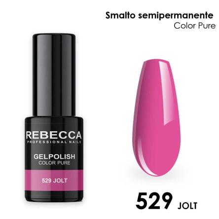 Rebecca gel polish soak off color pure 5 ml  smalto semipermanente n.529