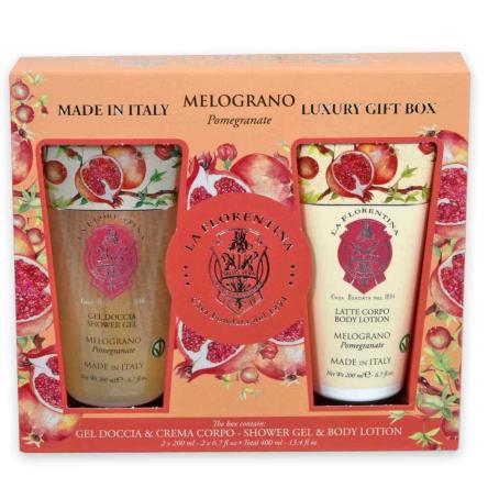 La florentina gift set  melograno gel doccia 200ml + latte corpo 200ml