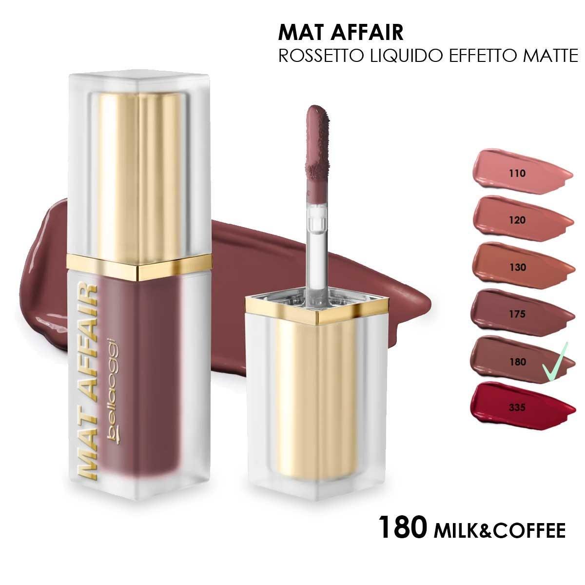 Bella oggi mat affair new rossetto liquido milk & coffee