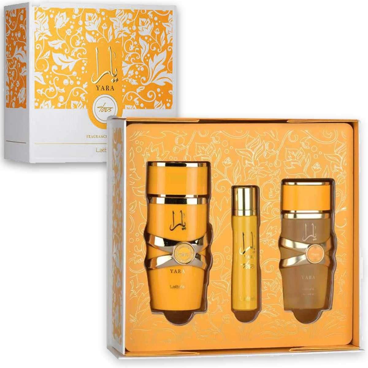 Lattafa yara tous(w)set edp 100 ml + edp 12 ml + hairmist 50 ml