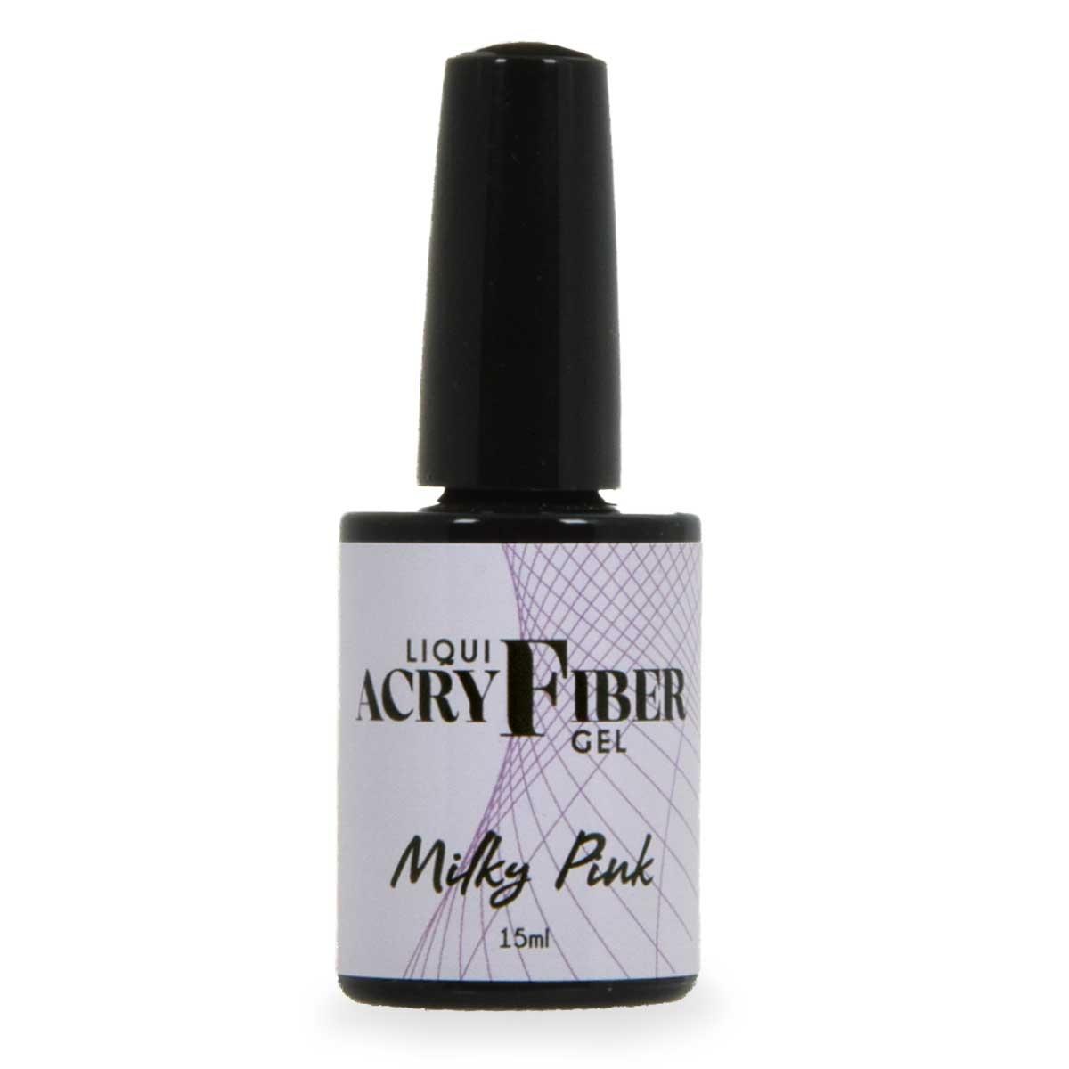 Uv liqui-acryfiber milky pink 15 ml