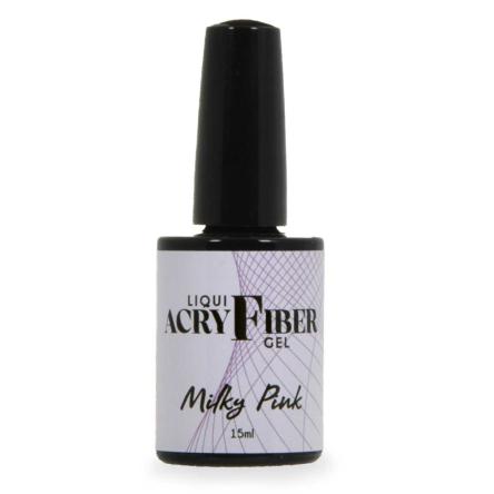 Uv liqui-acryfiber milky pink 15 ml