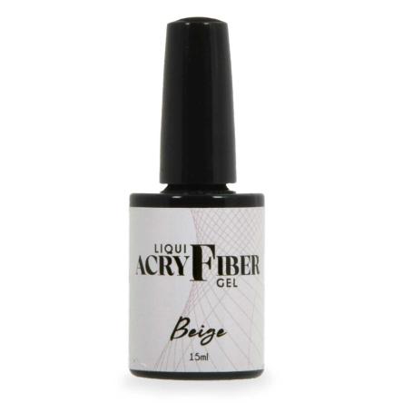 Uv liqui-acryfiber gel - beige 15 ml