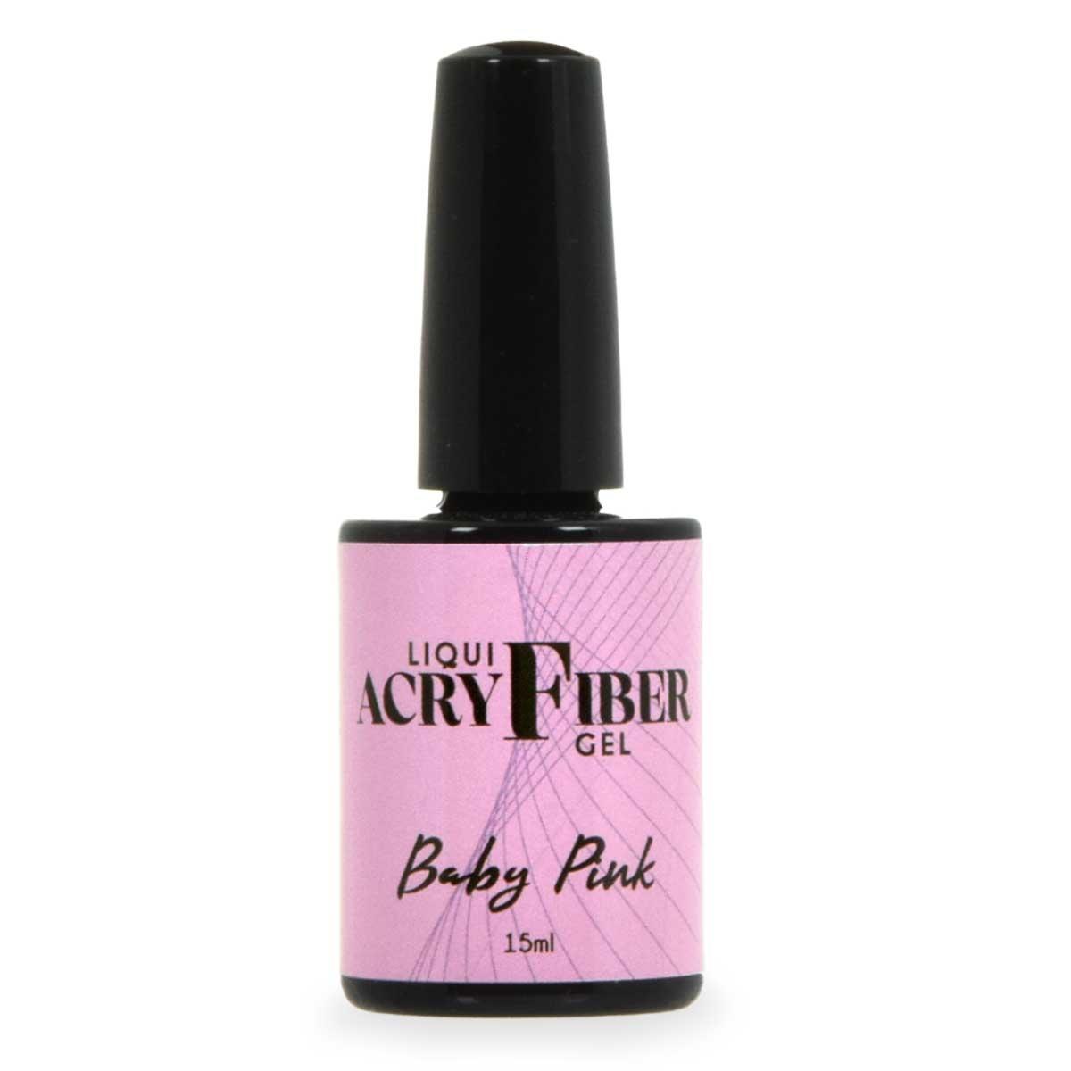 Uv liqui-acryfiber gel - babypink 15 ml