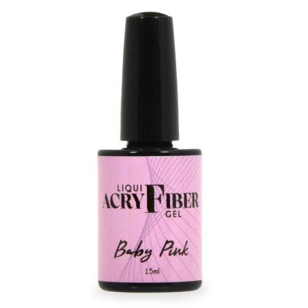 Uv liqui-acryfiber gel - babypink 15 ml