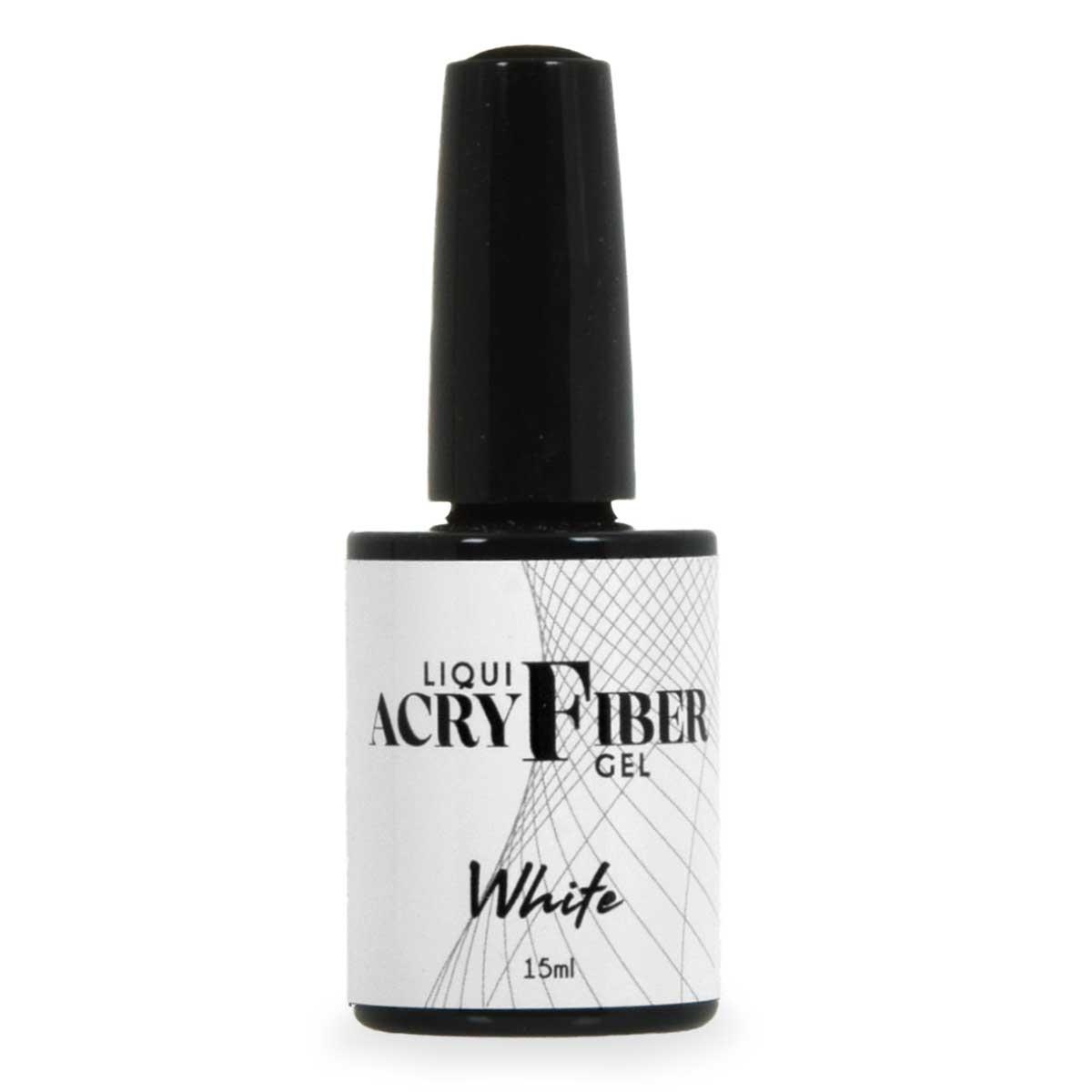 Uv liqui-acryfiber gel - white 15 ml