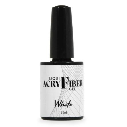 Uv liqui-acryfiber gel - white 15 ml