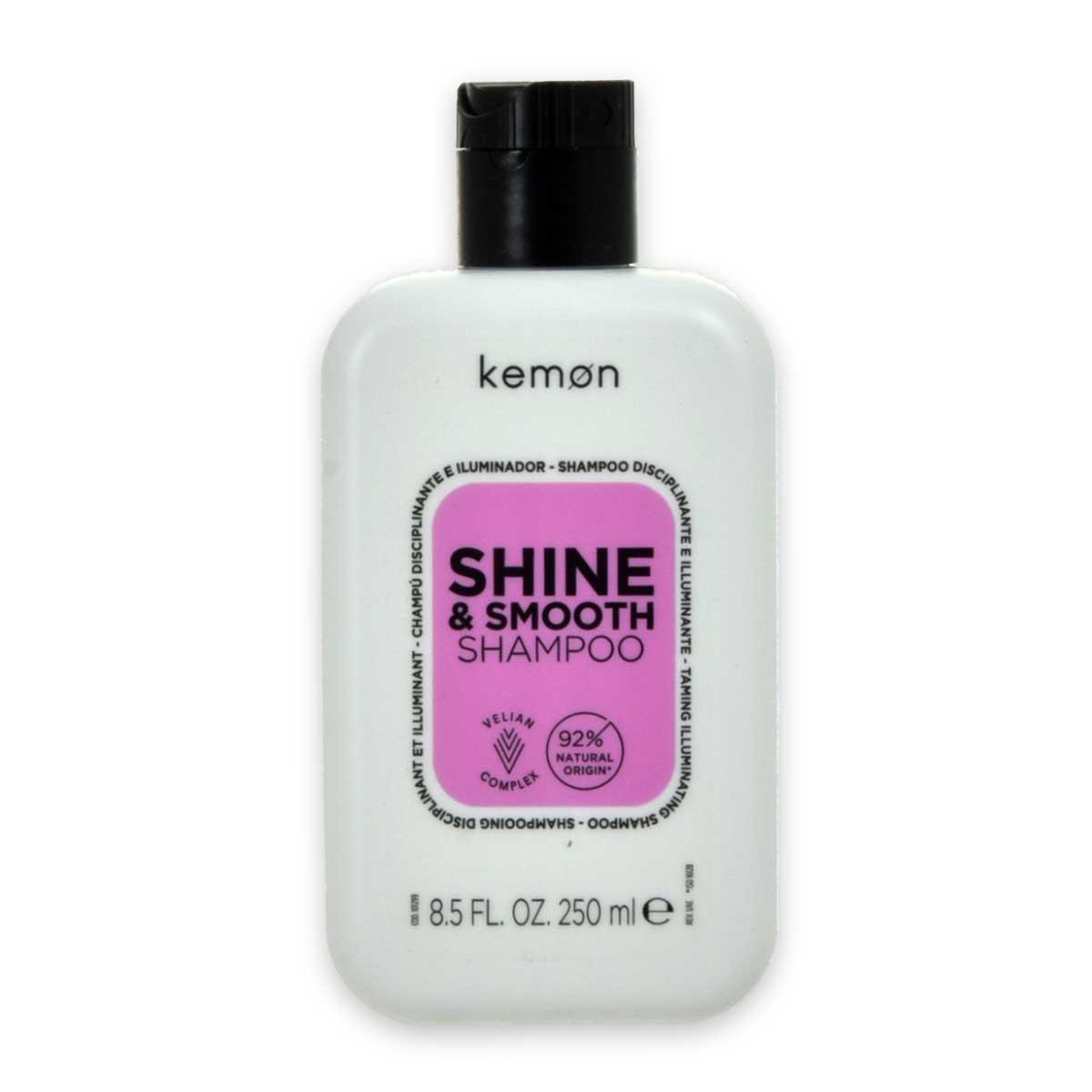 Kemon care shine & smooth shampoo 250 ml disciplinante illuminante