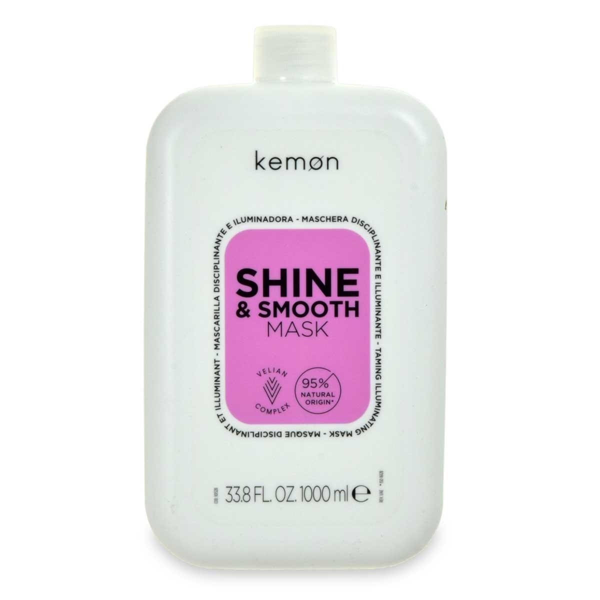 Kemon care shine & smooth mask 1000 ml maschera disciplinante  illuminante