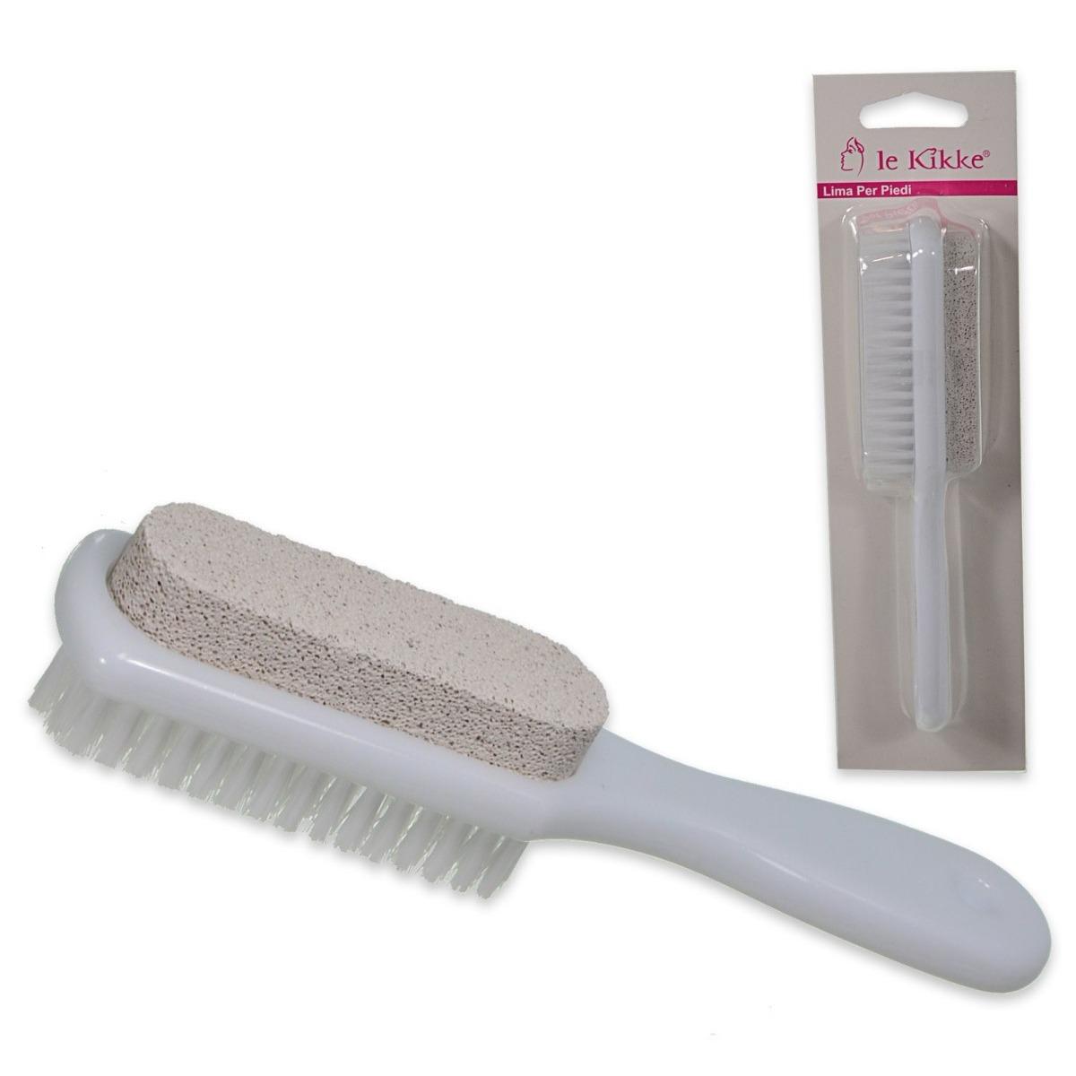 Le kikke spazzola piedi c/pietra pomice